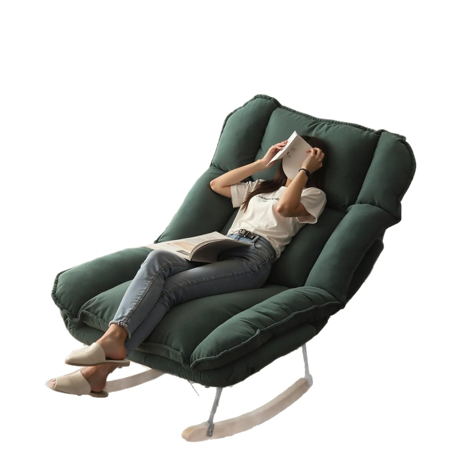 

three-fold adjustable rocking small apartment balcony leisure chair bedroom single