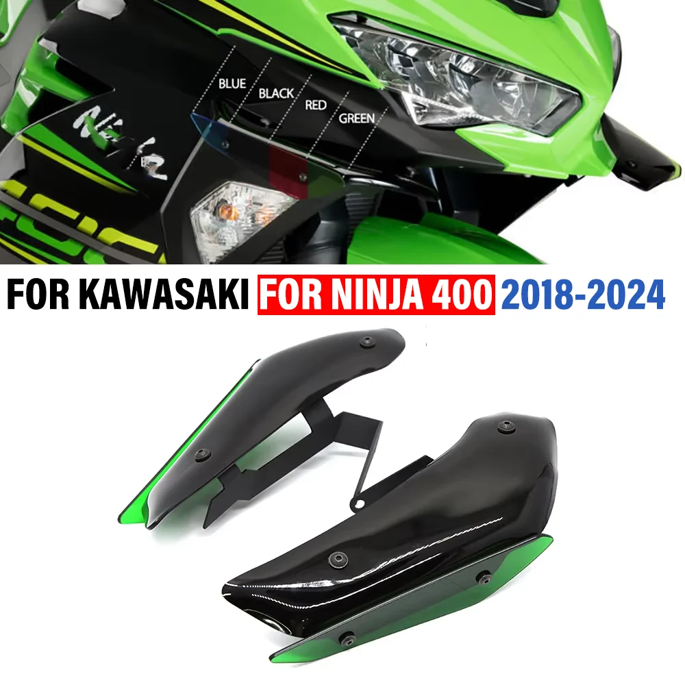 

For KAWASAKI NINJA400 FOR NINJA 400 2018-2024 Motorcycle Aerodynamic Wing Kit Fixed Winglet Wing Side Spoiler Downforce Winglet