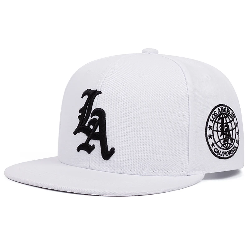 New LA Letter Side Earth Men's Street Skateboarding Hat Street Dance Hip Hop Hat Women's Outdoor Leisure Sunshade Baseball Hat