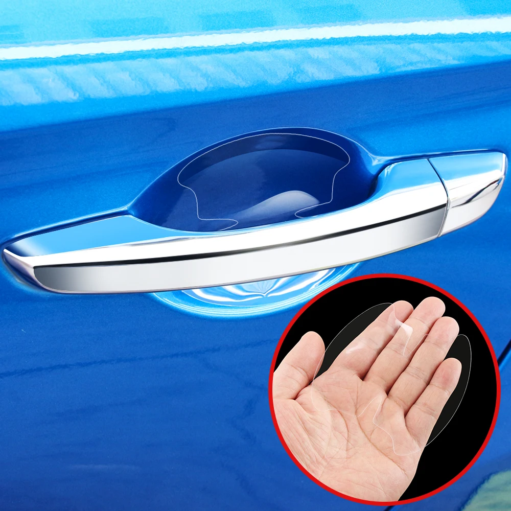 5 قطعة بولي TPU مقبض باب السيارة ملصقات حامي فيلم لسيارات bmw e46 e39 e90 e60 e30 f10 f11 f20 f30 g20 g30 x1 x3 x5 z4
