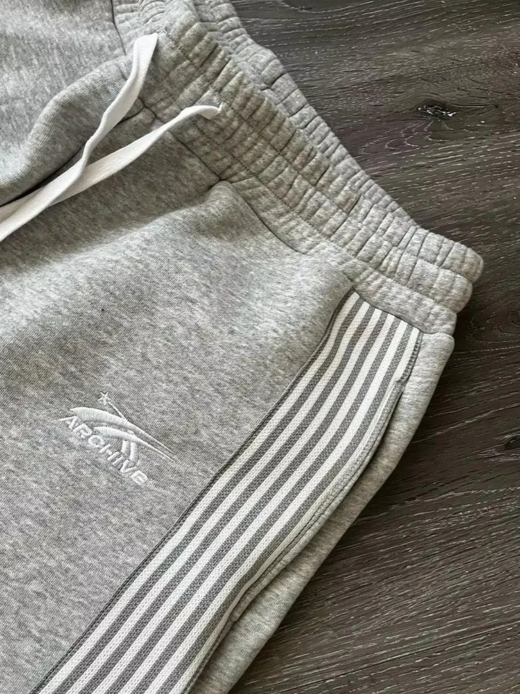 Pantalones de chándal góticos de estilo americano Y2K, pantalones holgados Retro con diseño a rayas, pantalones góticos de Hip Hop con cintura elástica para mujer, pantalones para correr Punk callejero