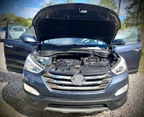 

2PCS Hood Damper for for HYUNDAI Santa FE Sport DM Mk III (SWB) 2013-2018 Front Bonnet Gas Struts Lift Support Shock Rods 294MM