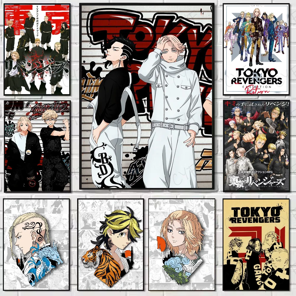 Anime T-Tokyo R-Revenger Poster, hochwertige Wandkunst für Zuhause, Büro, Schlafzimmer, Wohnzimmer, Flur, Bar, perfekte Geschenkidee