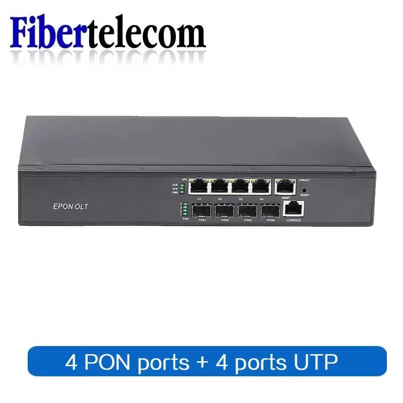 HIOSO EPON OLT 4PON 4 Ports FTTH mini OLT CATV Carrier-grade Fiber Optic High Quality small 1.25G professional  2PON 2 ports ONU