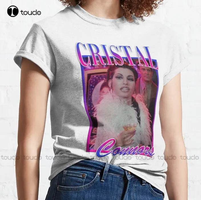 Cristal Connors Showgirls Tribute Classic T-Shirt White Dress Shirt For Men Funny Art Streetwear Cartoon Tee Custom Gift Xs-5Xl