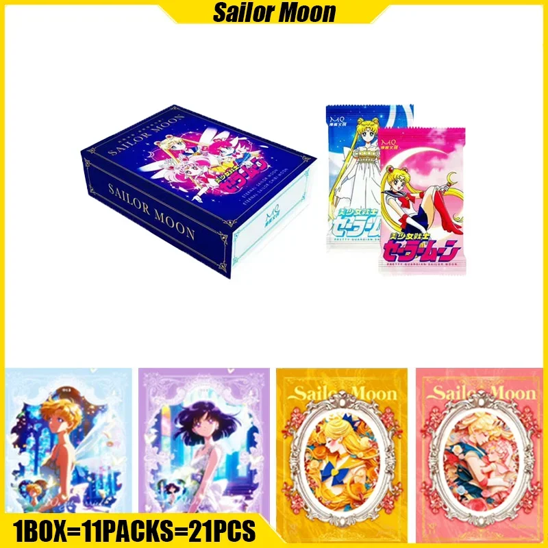 

MANQU Vol.1 Sailor Moon Cards Pretty Guardian Anime Collection Card Mistery Box Board Game Toy Birthday Gifts for Boys and Girls