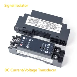 DC Voltage Transmitter 0-500V to 0-10V 4-20mA 0-5V Signal Isolator 0-75mV 0-60mV 20-4mA Signal Converter to PLC