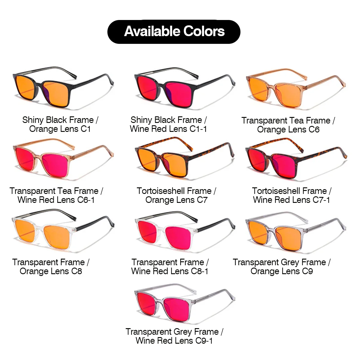 Square Propionate Pin-in 99% Blue Light Blocking Glasses,Esports Sleep TR90 Plain Glasses, Classic Trendy Minimalist,1Pack