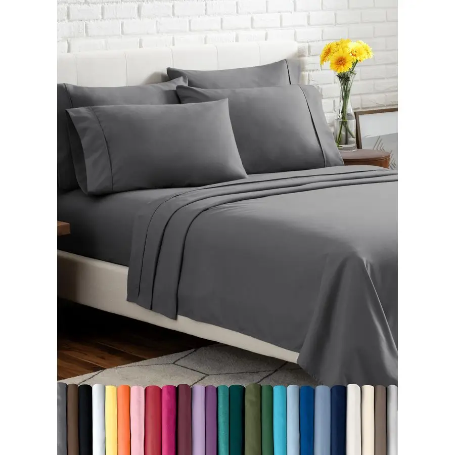 

Комплект постельного белья Hotel Luxury Queen, 6 предметов, очень мягкий, с глубокими карманами, легко устанавливается, охлаждающий, дышащий, устойчивый к сминанию, выцветанию и пятнам.