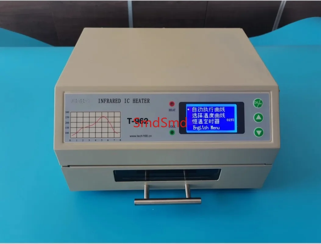 T-962 110V-240V Reflow Equipment T-962 Infrared Reflow With Smoke Channel Oven Furnace IC Heater BGA Rework Station