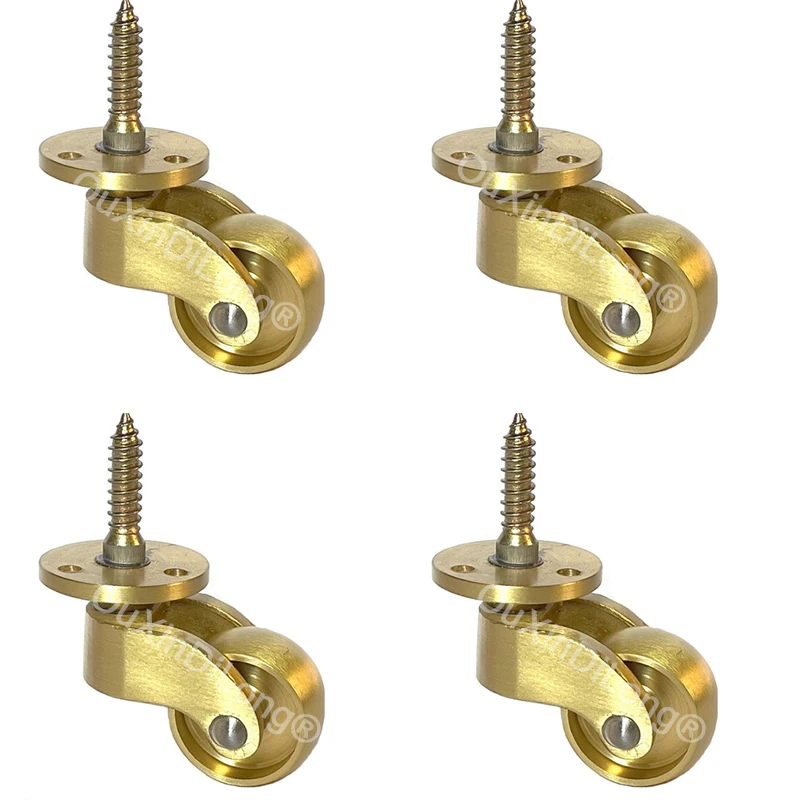 4PCS Brass Castors 1