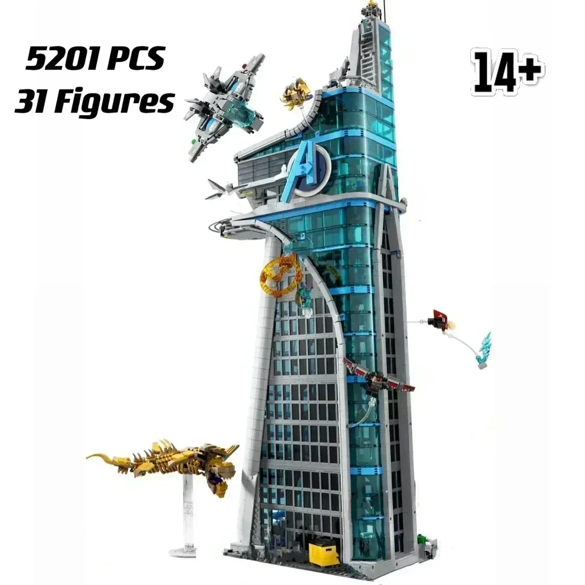 

Набор строительных блоков Disney Avail 76269 Tower Heroes Assemble, 5201 деталь, конструктор, игрушка для детей, подарок на день рождения