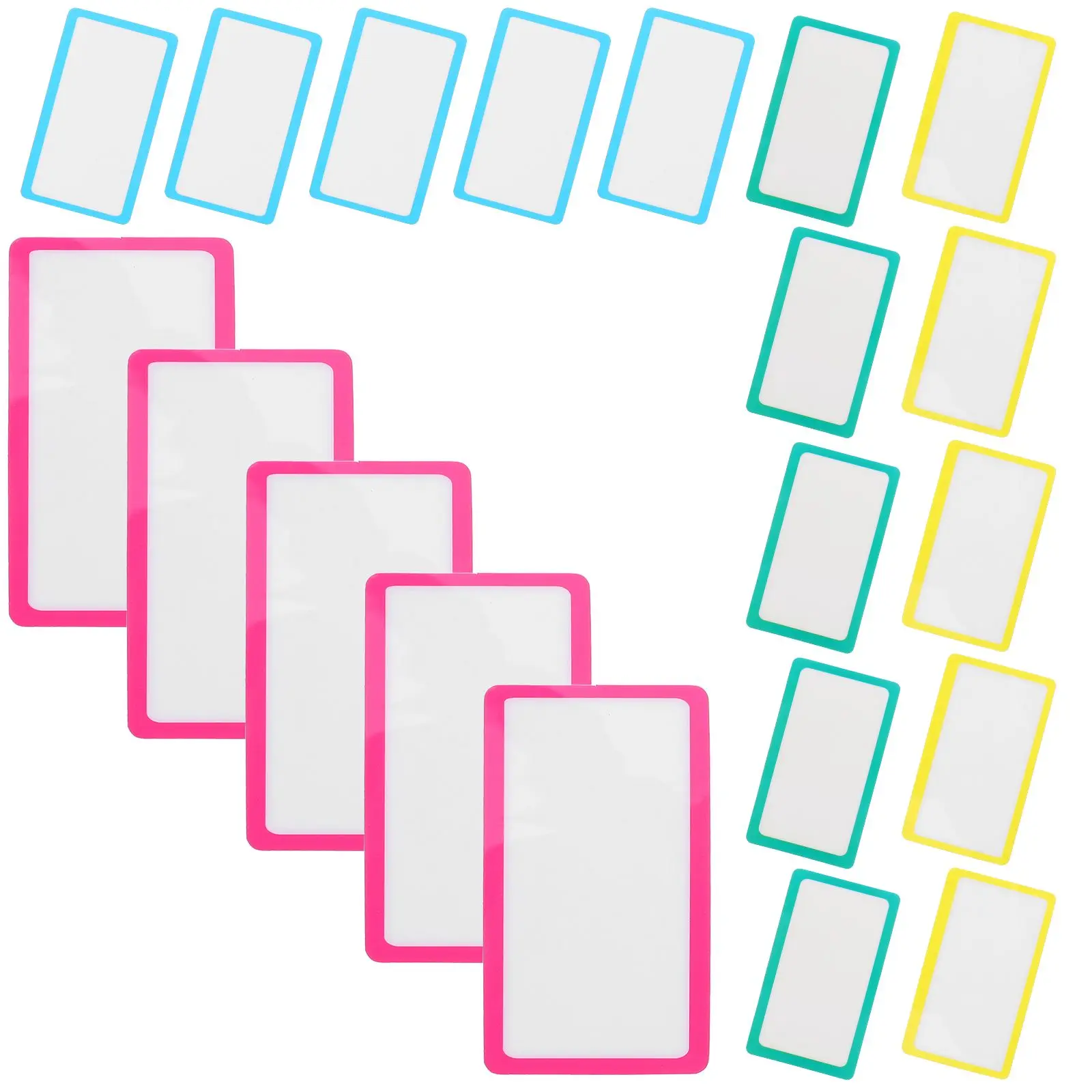 

20 Pcs Dry Erase Labels Reusable Name Tags Jar Stickers Storage Bin Food Home Office Organization Sticky Labels