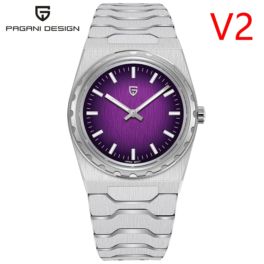 PAGANI DESIGN 2025 جديد VJ21 موضة رجل ساعة كوارتز V2 الياقوت 10Bar مقاوم للماء رقيقة 7 مللي متر مضيئة C3 ترقية reloj hombre #3