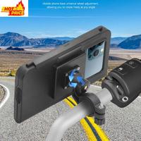 Motorcycle Bike Handlebar Cellphone Stand Waterproof 360 Rotatable Storage Bag