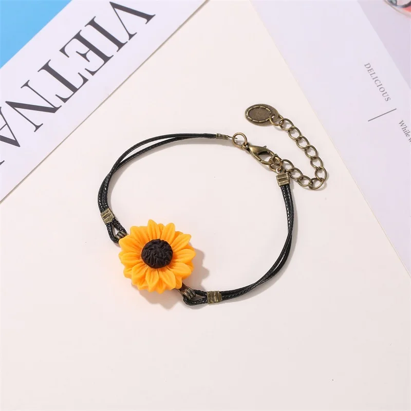 Kismis Sunflower Bracelet Sunflower Jewelry Sunflower Gift Jewelry For Women