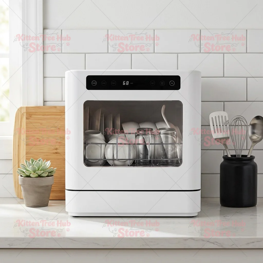 Plastic Drawer Style Countertop Dishwasher with App Control