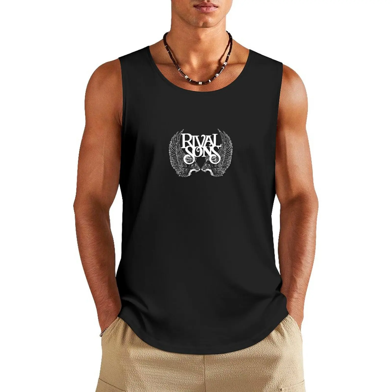 Rival-sons ep LOGO COVER Tank Top training weight vest Men's gym Fitness men clothing gym top