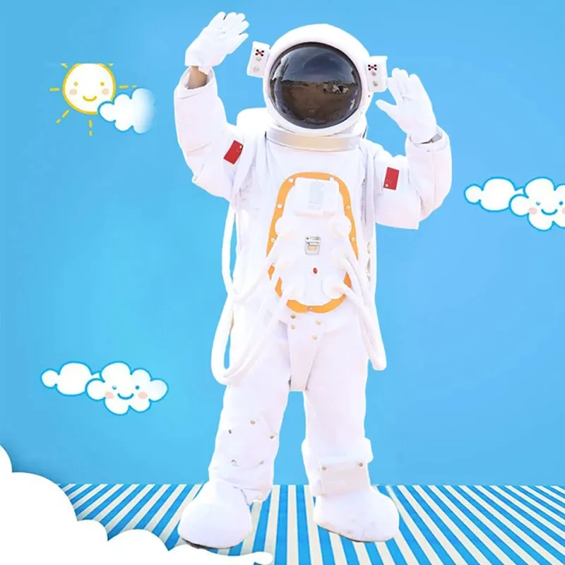 Astronaut Space Suit Cartoon Doll Clothing Adult Children For Birthday Easter Purim Carnival Helmet