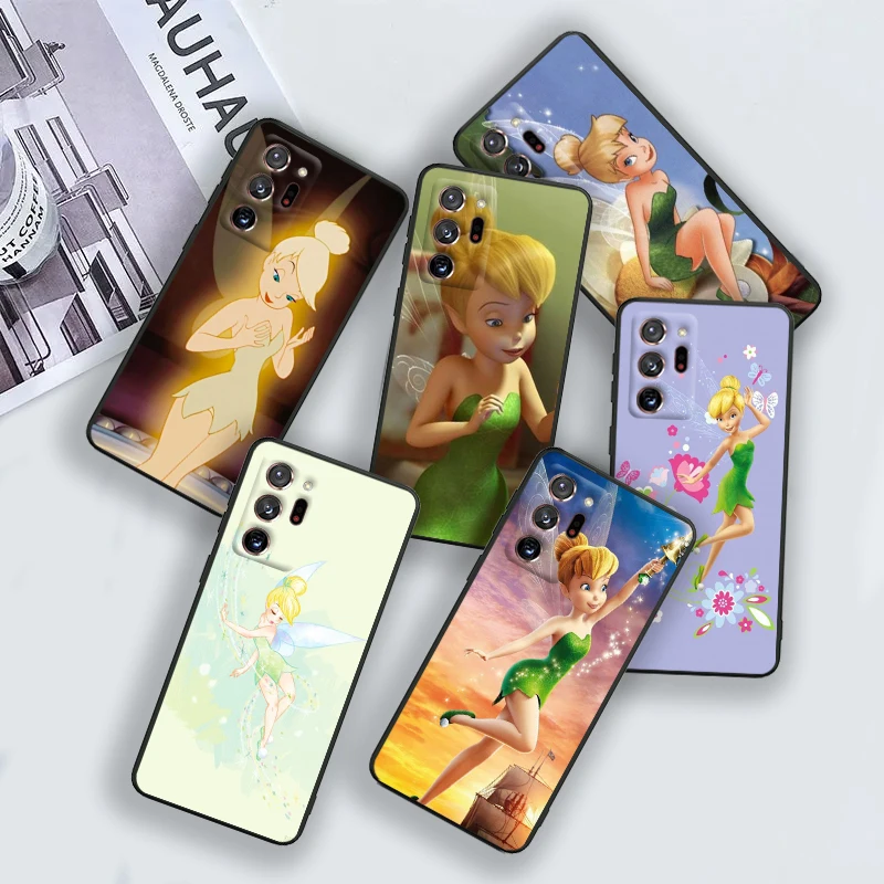 

Disney Tinker Bell Princess For Samsung A55 A35 A25 A15 A14 A73 A53 A13 A05S A03S A02S A71 A52 A32 Black Soft Phone Case