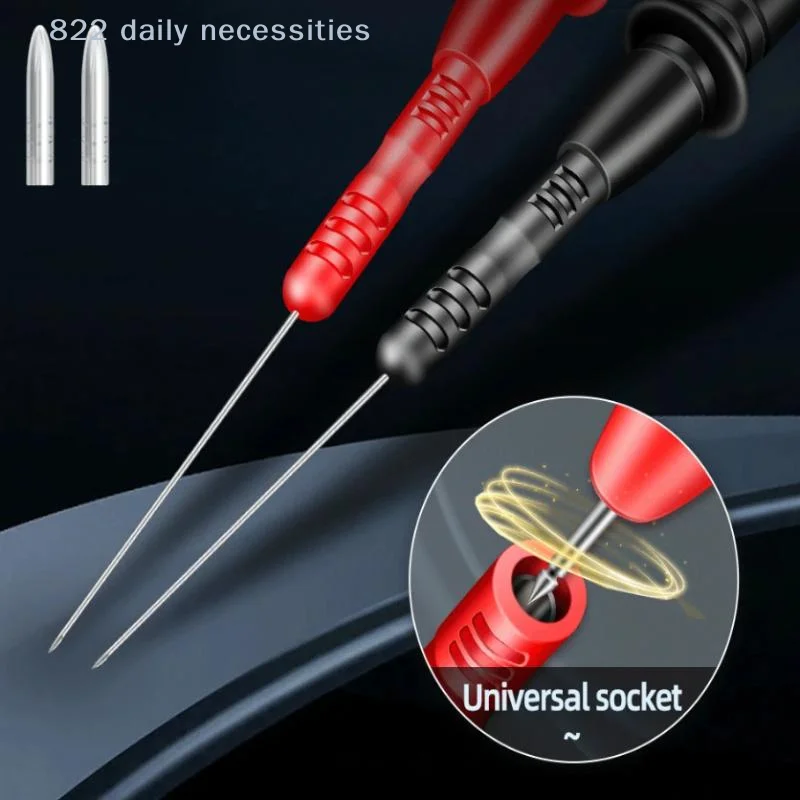 T2003 Pen Extension Needle Tip 1 Pair Probe Tip Test Fine Tip 1000V/10A Bendable Probe Detachable Accessories Tester Tool