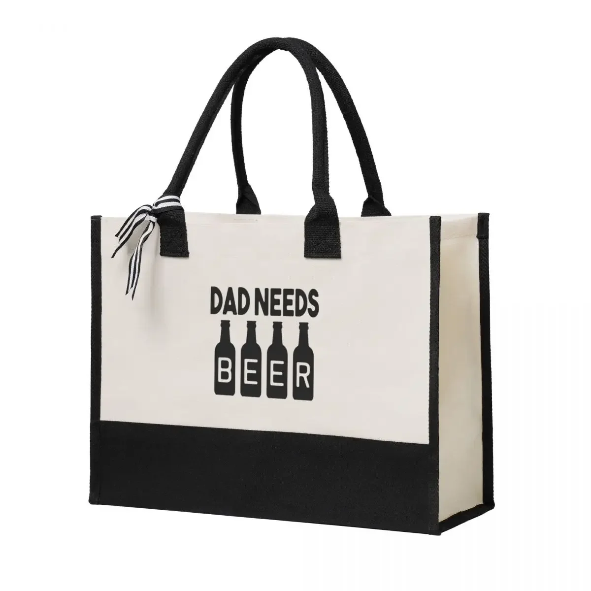 

Dad Needs Beer Canvas Bag Shopping Bag Wedding Decoration Travel Wedding Bag best wedding gift