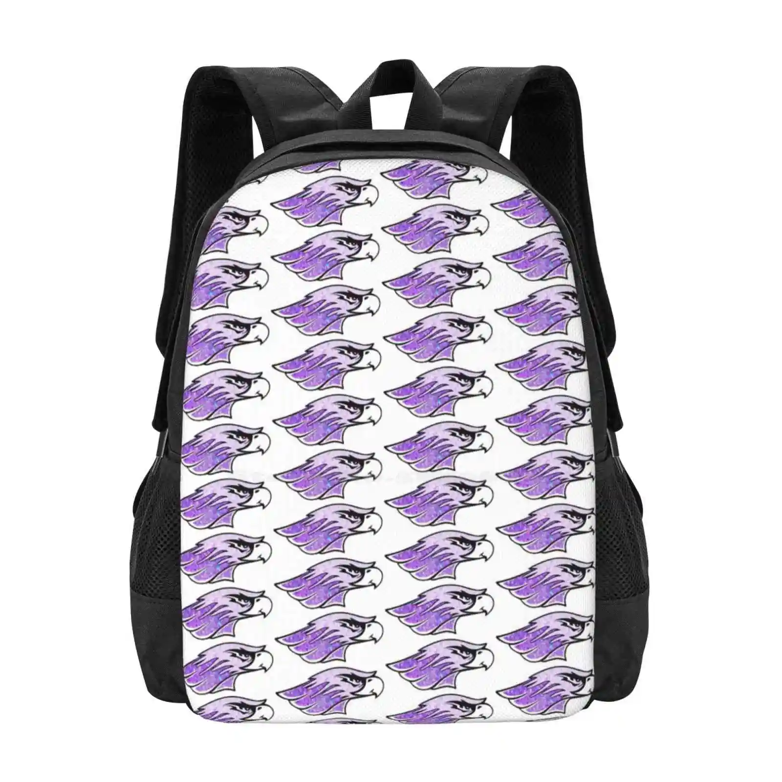 Glitter Warhawk Uw-Whitewater Hot Sale Schoolbag Backpack Fashion Bags Uw Whitewater Uww University Of Wisconsin Whitewater