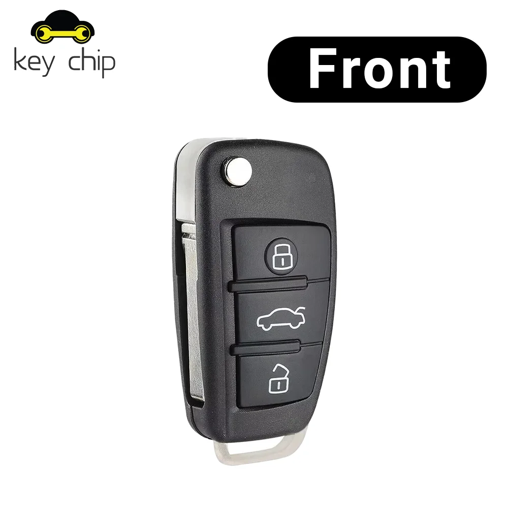 For Audi A6 Q7 S6  4F0837220M 4F0837220T 8E CHIP 2014 2015 2013 2012 2011 433.92MHz FSK 4F0837220M/220T Flip Remote Key