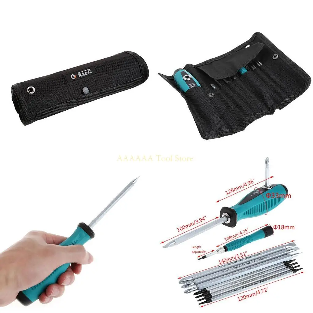 

A2BE 10 Pcs Slit Sets Screwdriver Rep Multi Function Multi Hand Tool Set