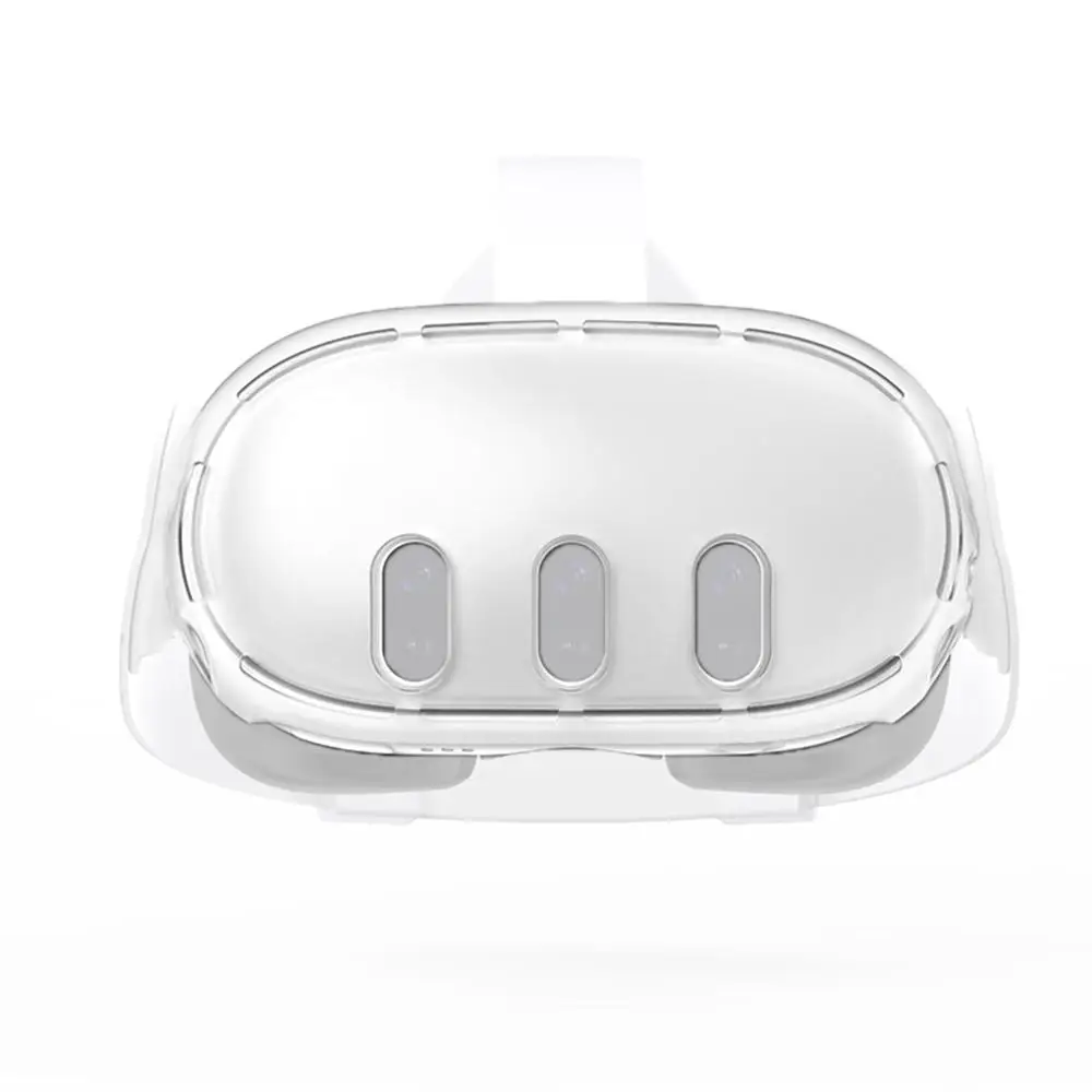 TPU Protective Case For Meta Quest 3 VR Helmet Transparent Full Protector Cover For Oculus Meta Quest3 VR Accessories