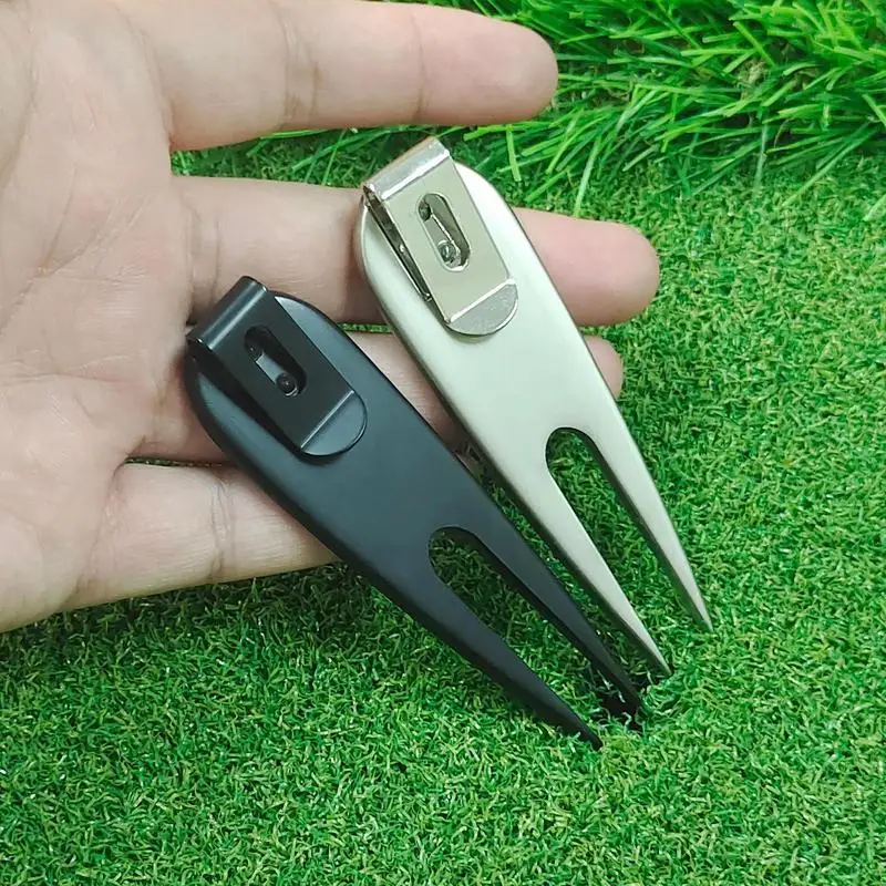 Herramienta de Divot de Golf, Clip de aleación de Zinc, Divot de Metal antioxidante, herramienta de práctica de Golf, alta dureza, Verde