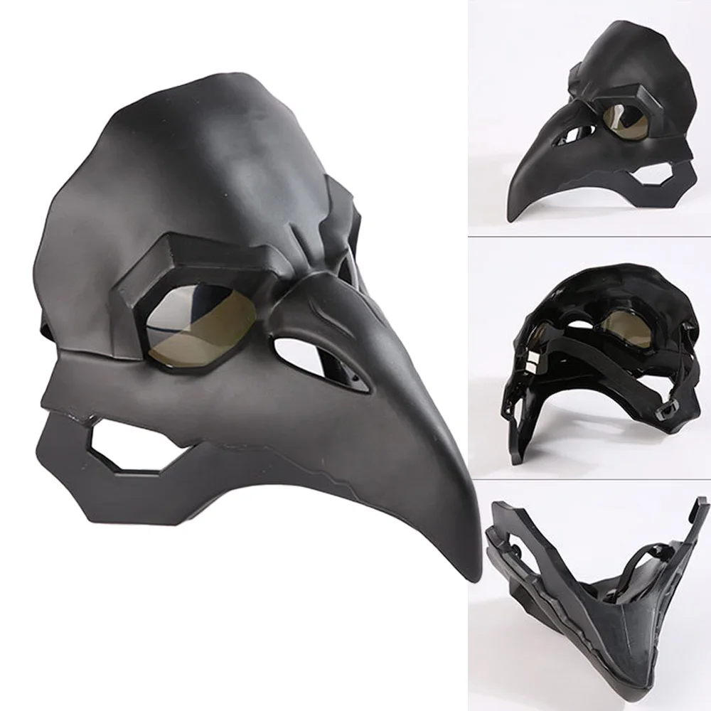 

Death Raven Mask Cosplay Animal Eagle Beak Crows Plastic Plague Doctor Masks Halloween Carnival Party Costume Props Deluxe