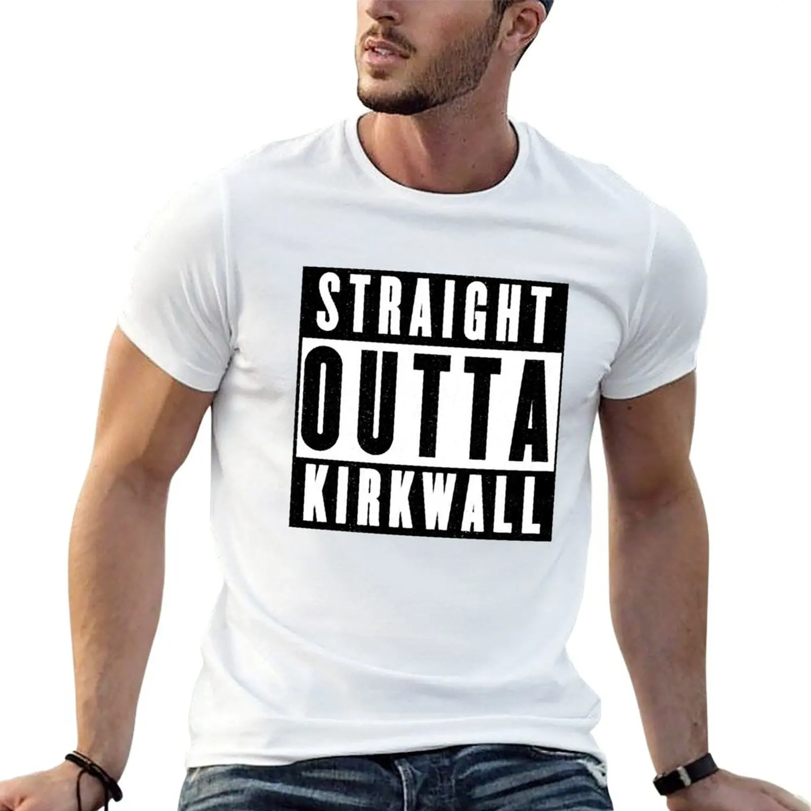 

Straight Outta Kirkwall Dragon Age 2 T-Shirt men t shirt cotton 100% t shirt man plain mens graphic t shirts T-shirt