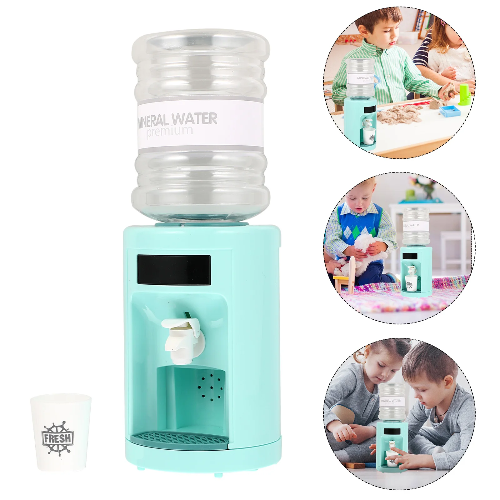 

Simulation Water Dispenser For Kids Educational -End Safe Material Mini Appliances Role Play Learning Mini Decor