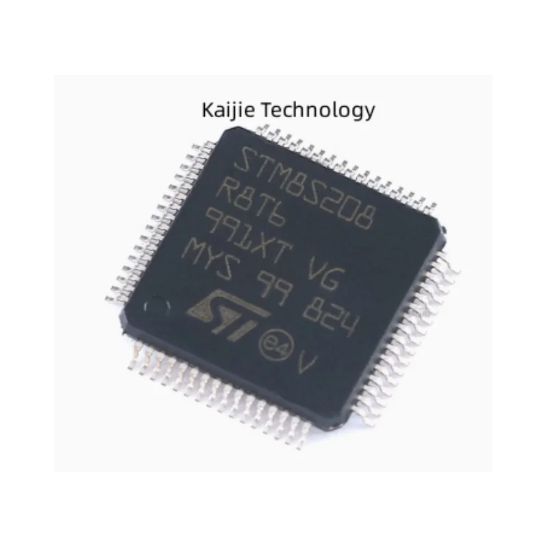 새로운 원본 STM8S208R8T6 LQFP-64 24MHz/64KB 플래시 메모리/8비트 마이크로컨트롤러 -MCU