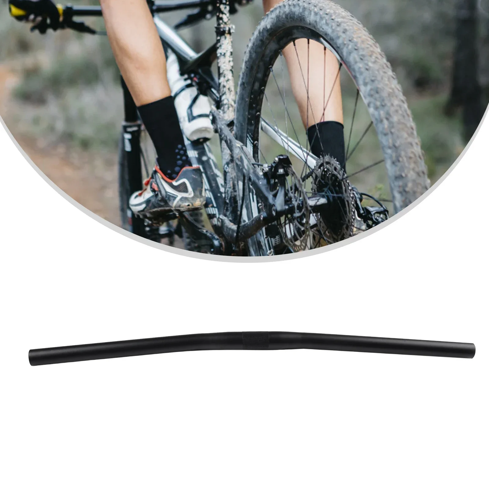 Folding Bike handlebar New Aluminium Handlebar MTB Mountain Bicycle 600mm Riser 25.4mm Bar Cycling Accesssories