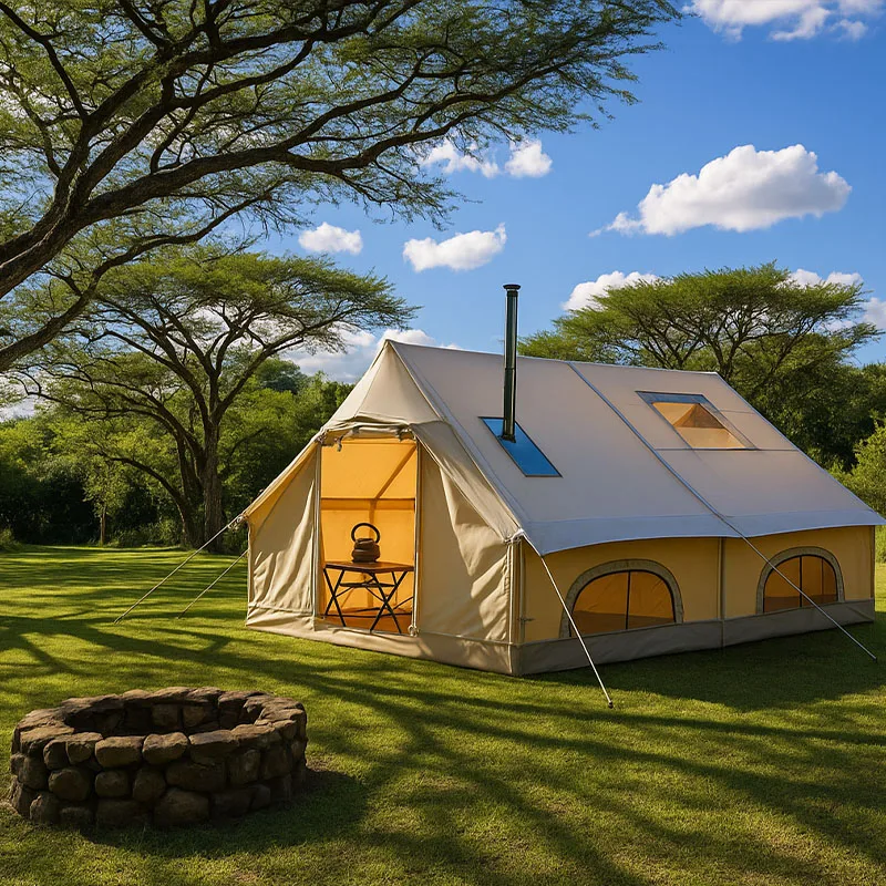 8-10 Person Four-season Portable Inflatable Camping Cabin Tent Waterproof Easy Inflate Shelter for Backyard Events