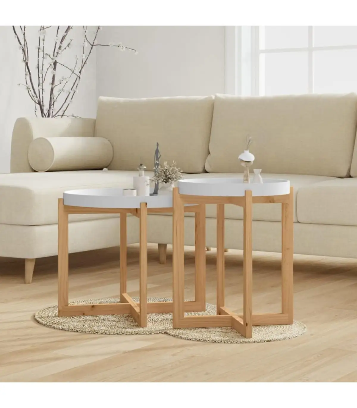 Coffee tables 2 Pcts White Pine plywood coffee tables