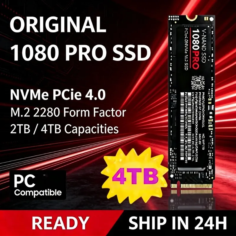1080pro M.2 NVMe Original SSD 1TB 4TB High Speed Internal Solid State Hard Drive for Laptop Desktop Notebook Internal Hard Disk