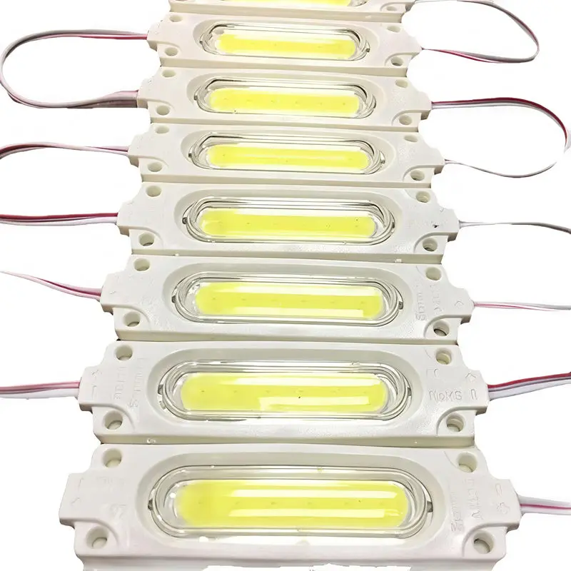 100PCS DC24V  COB LED Modules 6 LEDs 2.4W  Backlight Waterproof IP65 LED Sign Lighting Red Green Blue Yellow White