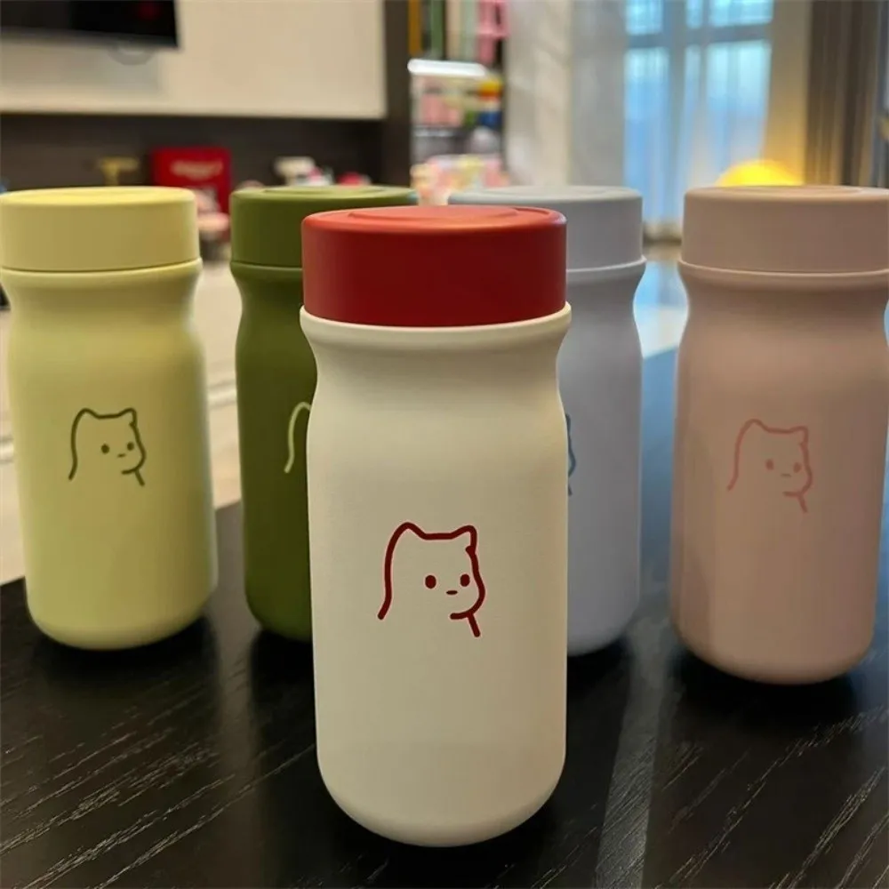 Leak Proof Mini Pocket Mug Cartoon Keeps Cold and Heat Tea Infuser Mug Heat-resistant 320ml Direct Drinking Mug