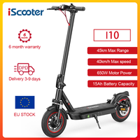 iScooter i10 Electric Scooter 650W 15Ah Powerful Electric Kick Scooter 45km Max Range 40km/h Speed Electric eScooter With APP