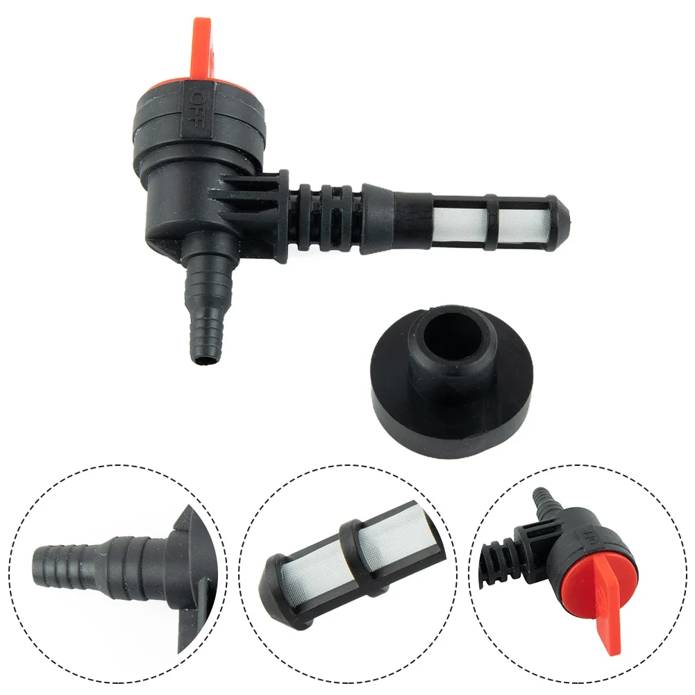 Lawn Mower Parts Fuel Shut Off Valve For Rotary 13116 Garden Power Tool With Filter 90 Degree Gas Valve For 92980GS