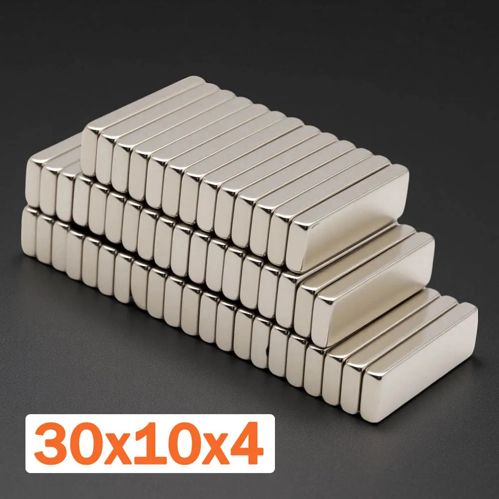 

30x10x4mm Super Strong Magnet N35 Block Magnetic NdFeB Neodymium Magnet Powerful Disc imanes Refrigerator Magnets