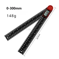 New 2 in1 Metric/inch Systemdigital Display Angle Ruler Vernier Caliper Level Precise Scale Rulers Woodworking Manual Tools DIY
