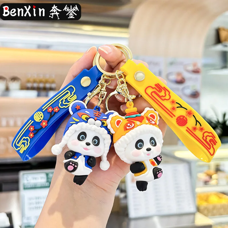 Minso Cappelli creativi con testa di tigre, portachiavi panda, ciondoli per auto, borse squisite, portachiavi, ciondoli e piccoli regali