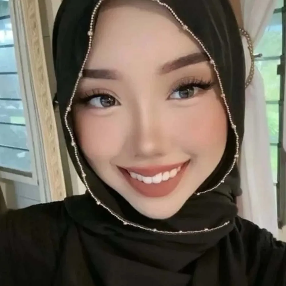 

Elastic Colorful Beaded Headscarf Breathable Hijab Printed Tail Turban Indian Style All-match Chiffon Large Shawl Gifts