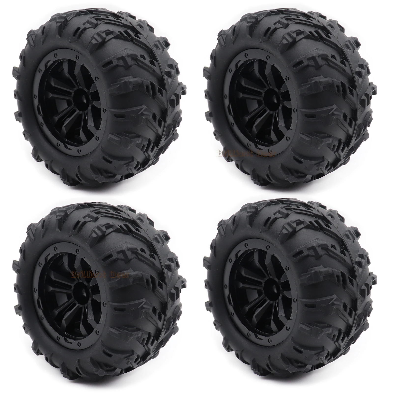 4 STUKS 12mm Hex Skidproof Rubber Band 6034 voor SCY 16101 PRO 16102 PRO Upgrade 1/16 RC Monster Truck wiel Onderdelen