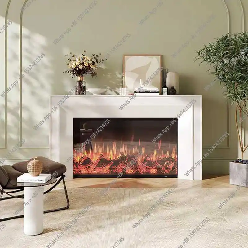 American fireplace decorative cabinet European fireplace TV cabinet French fireplace decorative cabinet Simulation fire heating