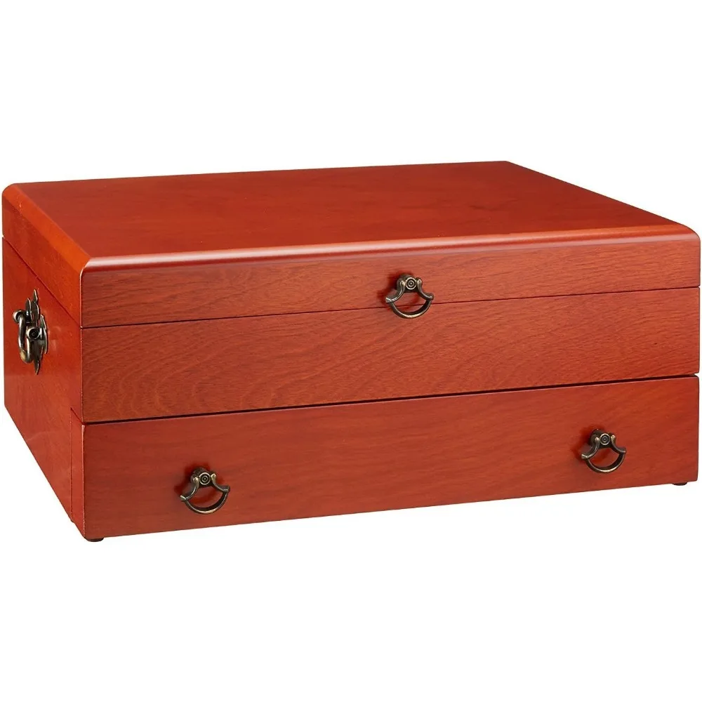 Bristol Grande Mahogany Flatware Chest,Brown image 3